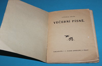 Večerní písně - Hálek 1924