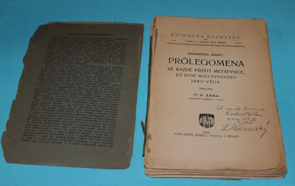 Prolegomena ke každé příští metafysice, jež bude moci vystoupiti jako věda - Kant