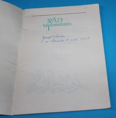 Rád vzpomínám - Pleva - autogram
