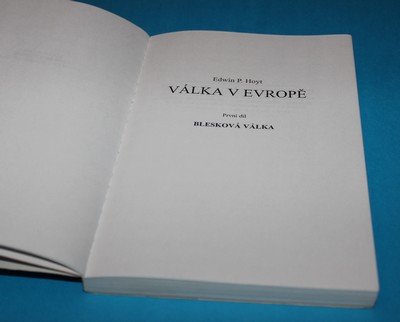 Válka v Evropě Blesková válka