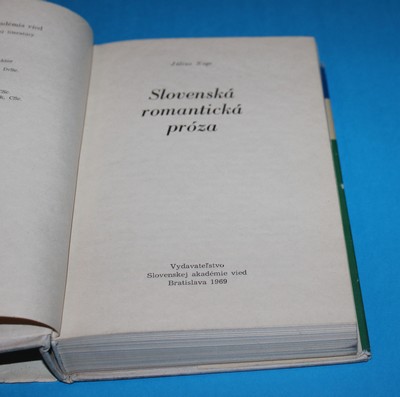 Slovenská romantická proza - slovensky