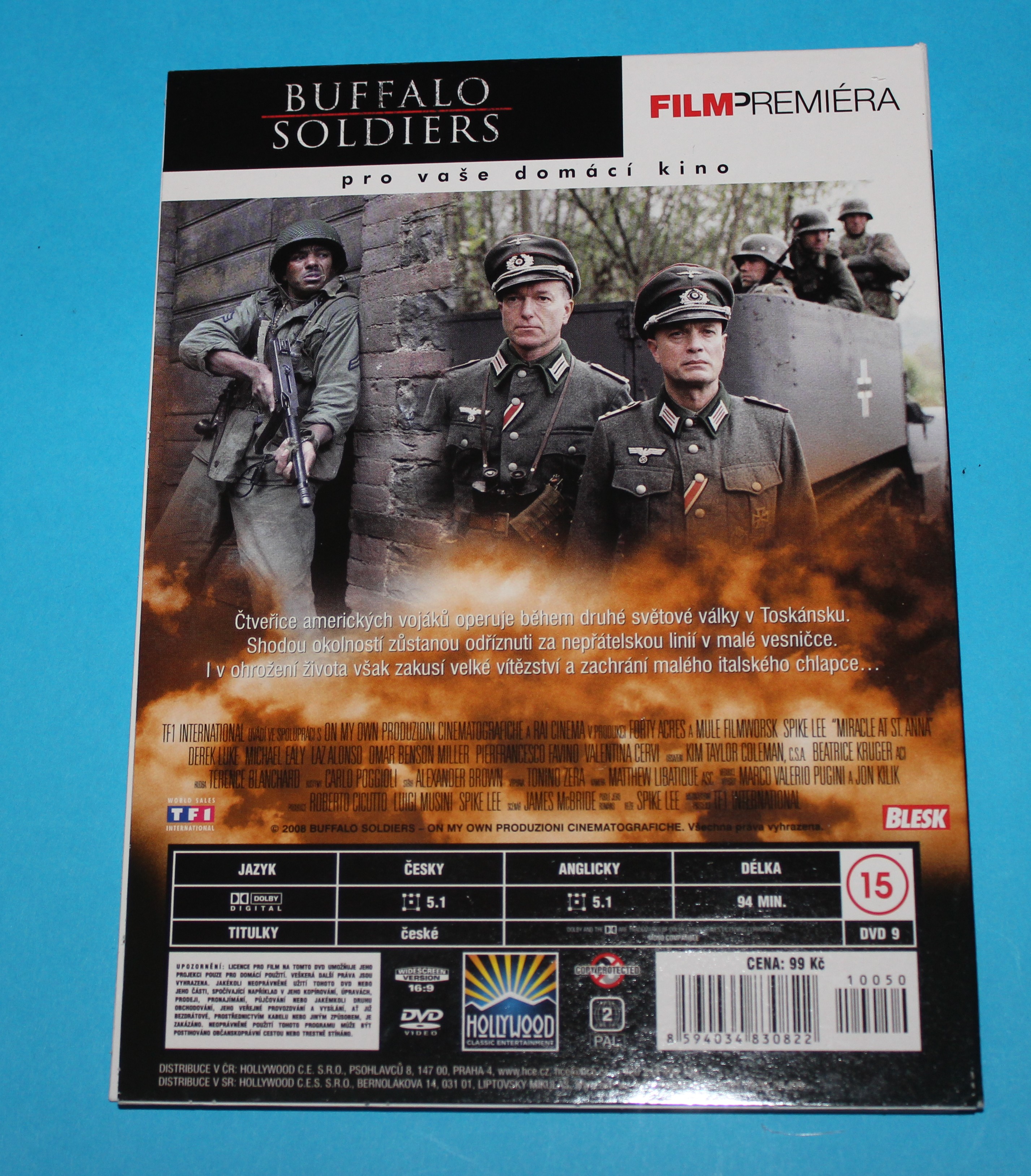 DVD Buffalo Soldiers Odvaha a přátelství