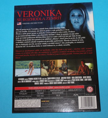 DVD Veronika se rozhodla zemřít