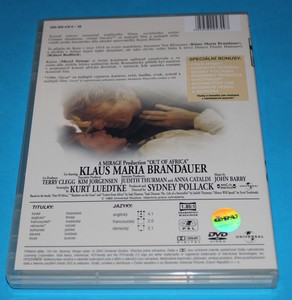 DVD Vzpomínky na Afriku