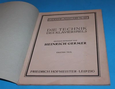 Die Technik des Klavierspiels Germer