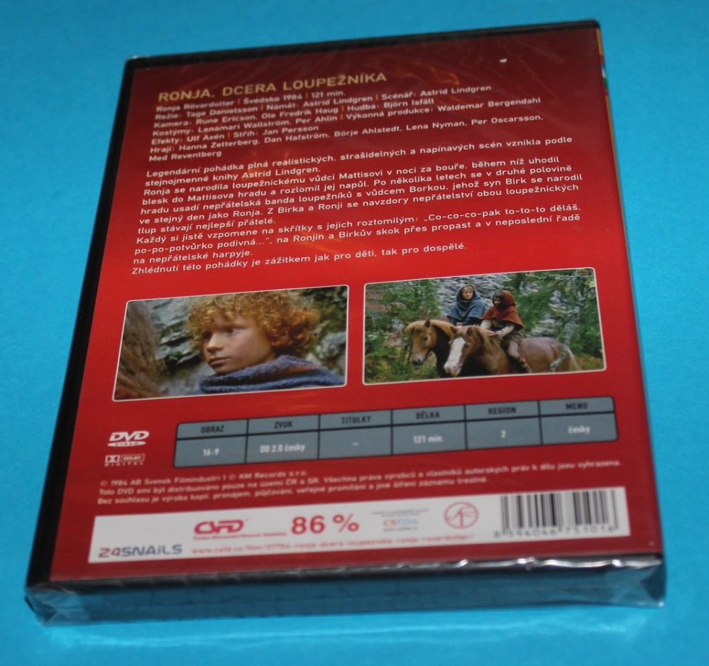 DVD Ronja dcera loupežníka (nové)
