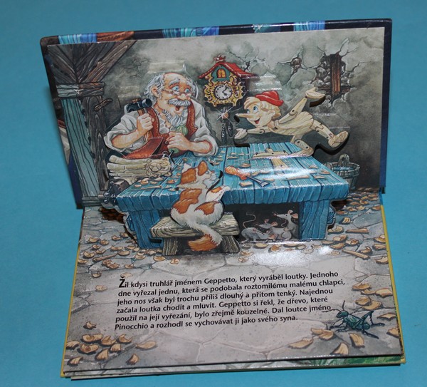 Pinocchiův nos - prostorové mini-leporelo