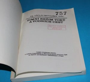 Zimní režim toků a vodních cest - Matoušek