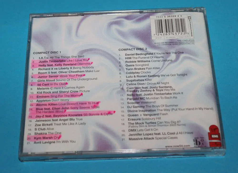 CD NOW THATS WHAT I CALL MUSIC 54