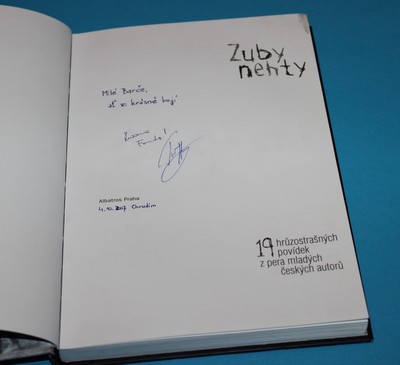 Zuby nehty 19 hrůzostrašných povídek - autogram