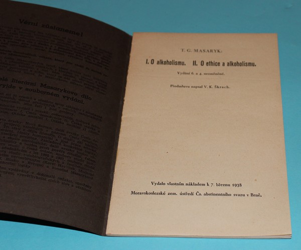 I. O alkoholismu II O ethice a alkoholismu