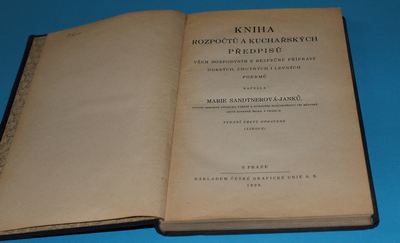 Kniha rozpočtů a kuchařských předpisů (1928)