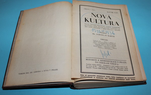 Nová kultura 1933-1936