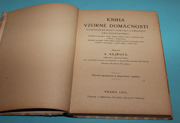 Kniha vzorné domácnosti - Kejřová