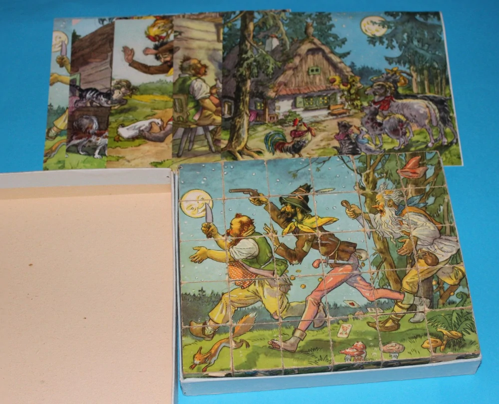 Dřevěné retro kostky Kvěchová (Kubus velký)