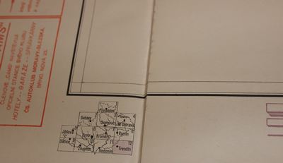 Komunikační mapa země moravsko-slezské TRENČÍN