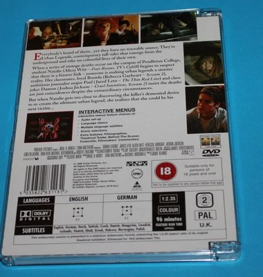 DVD Urban Legend /Temná legenda