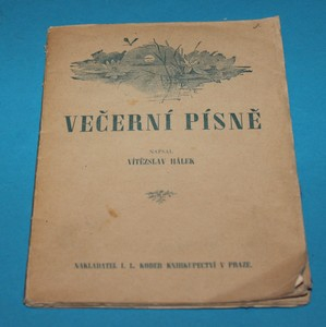 Večerní písně - Hálek 1924