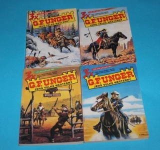 3 x G.F.Unger jeho velké westerny (4 ks)