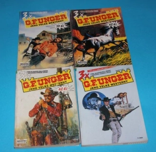 3x G.F.Unger Jeho velké westerny (4 kusy)